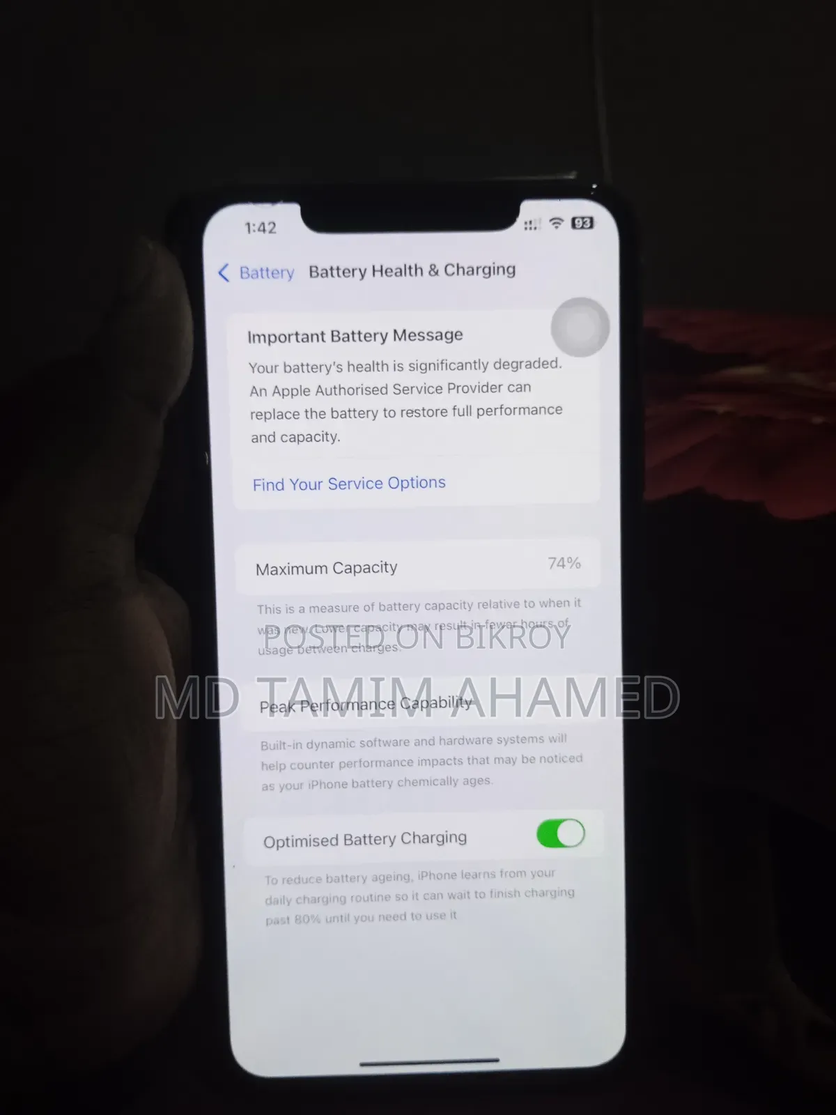 অ্যাপল আইফোন ১১ প্রো ম্যাক্স ৬৪ জিবি রোজ গোল্ড