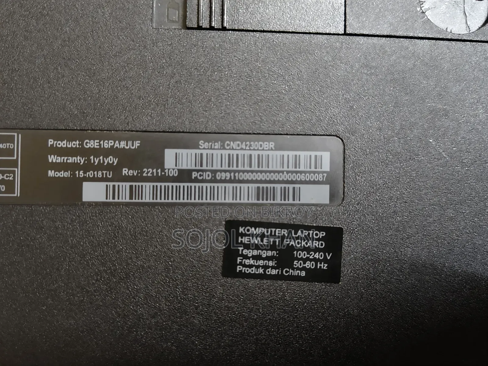 Laptop HP 15 4GB Intel Core i3 HDD 500GB