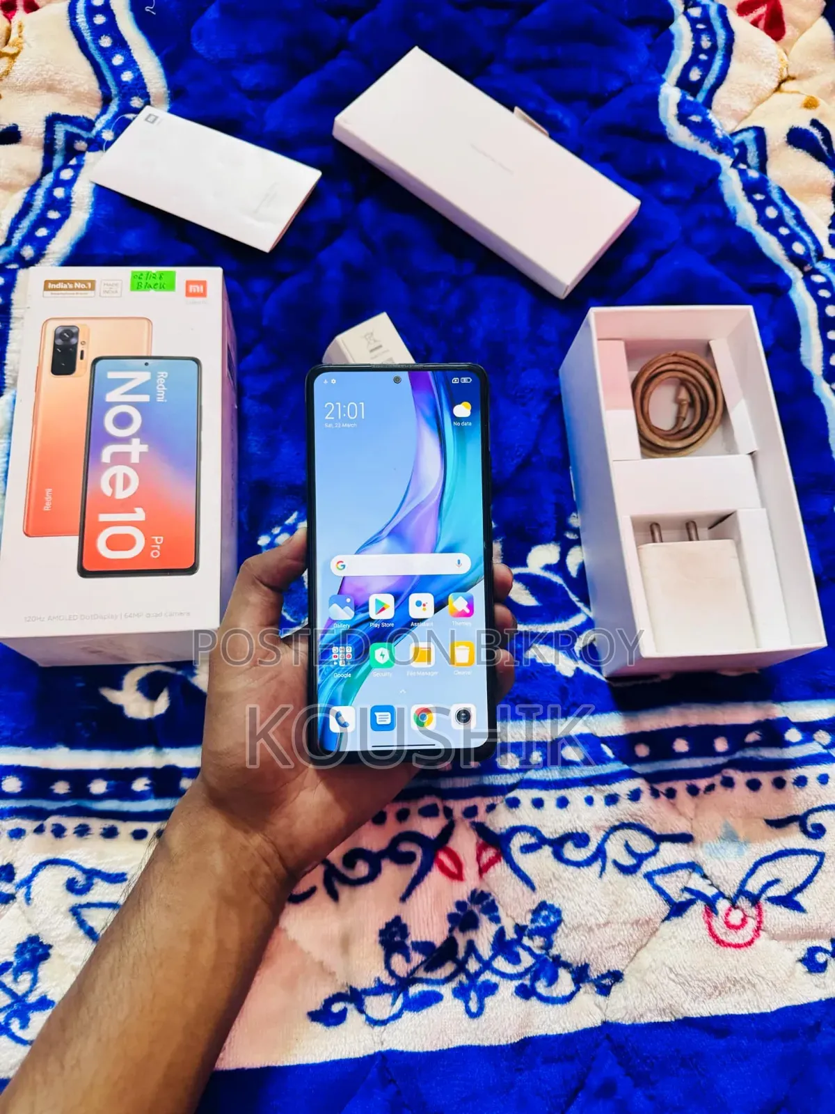 শাওমি রেডমি নোট ১০ প্রো ম্যাক্স ১২৮ জিবি ব্ল্যাক
