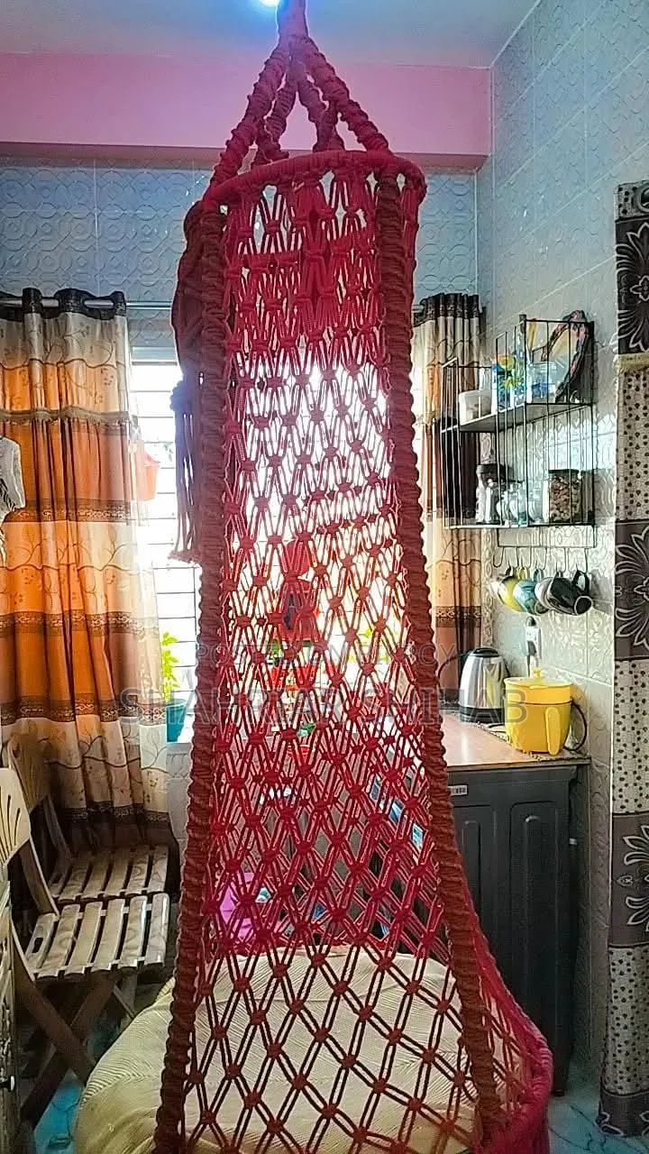 36 Inch Handmade Hanging Swing Chair with Cushion for Sale | Good Condition
