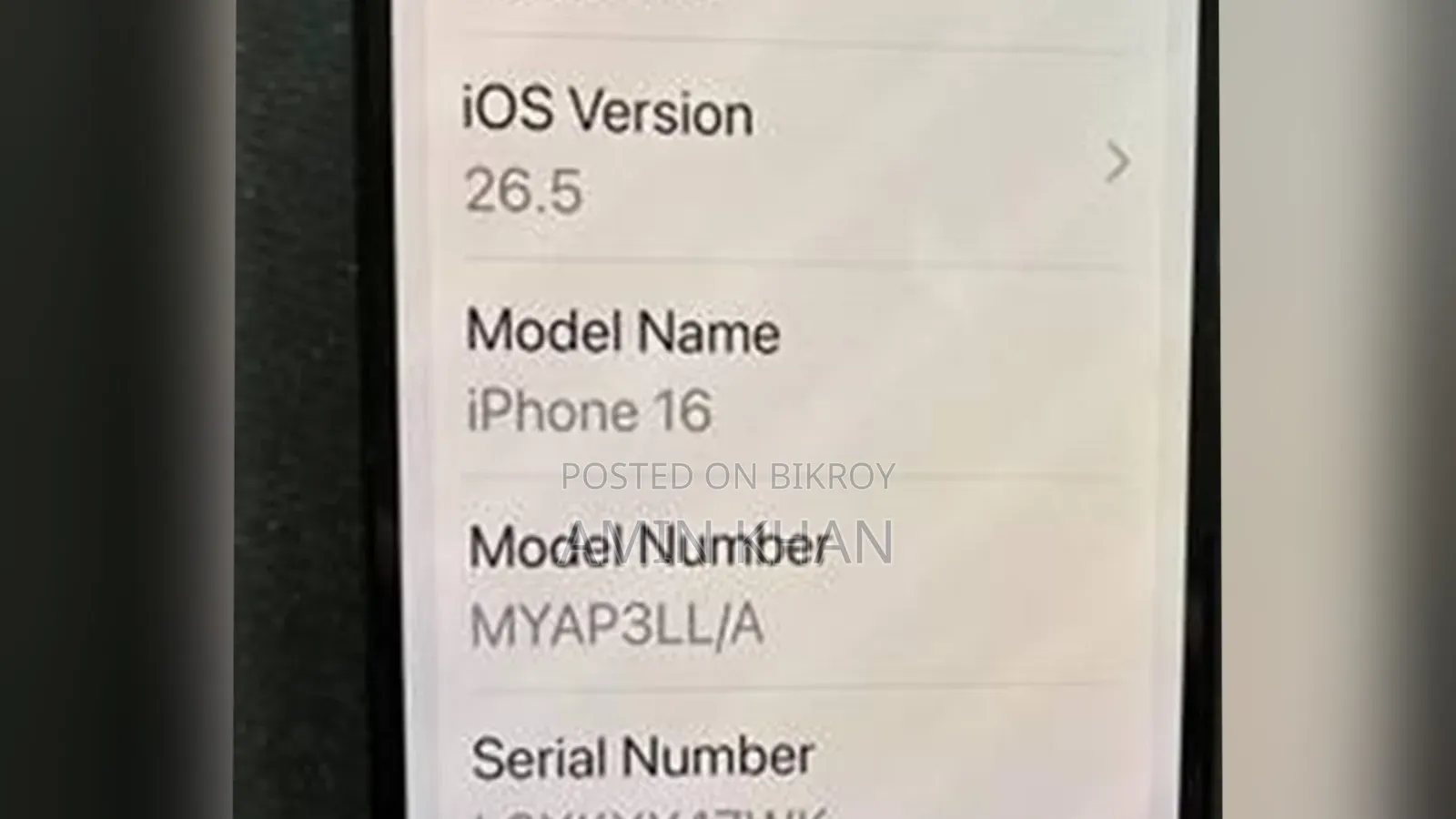 Apple iPhone 16 128 GB Gray