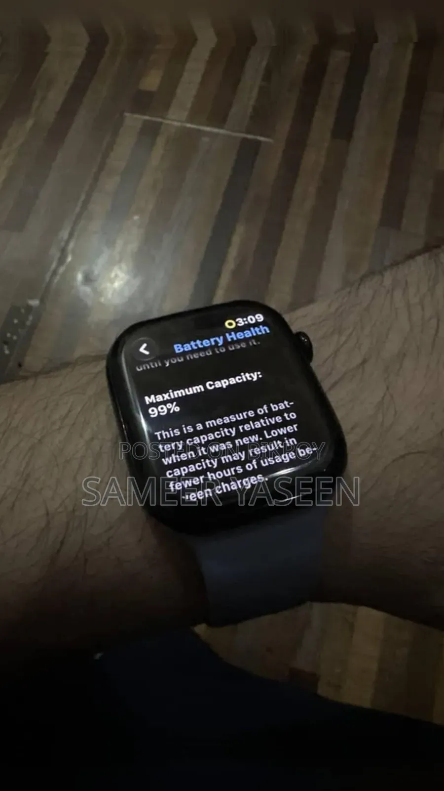 অ্যাপল ওয়াচ সিরিজ ১১ ৪৬মিমি ব্যাটারি ১০০%