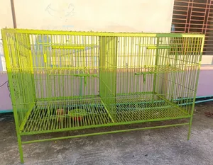 Two-part nut system pigeon tier cage