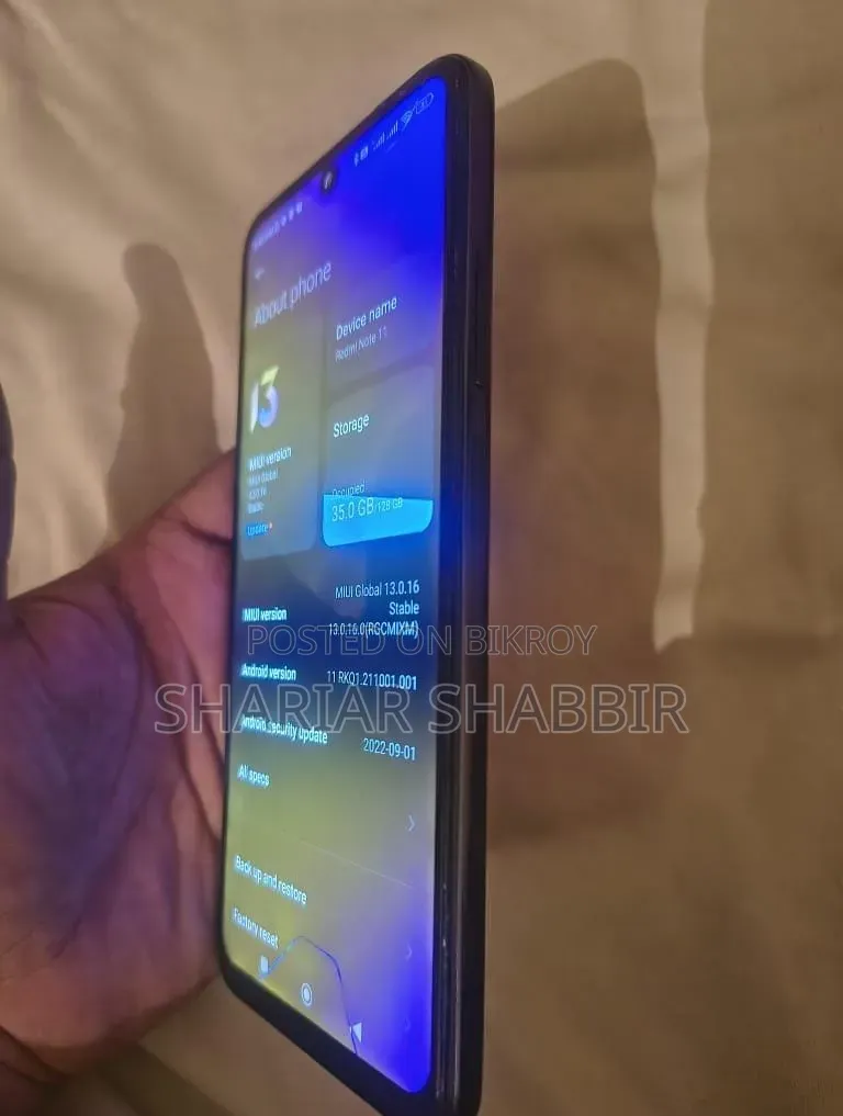 শাওমি রেডমি নোট ১১ ১২৮ জিবি ব্ল্যাক