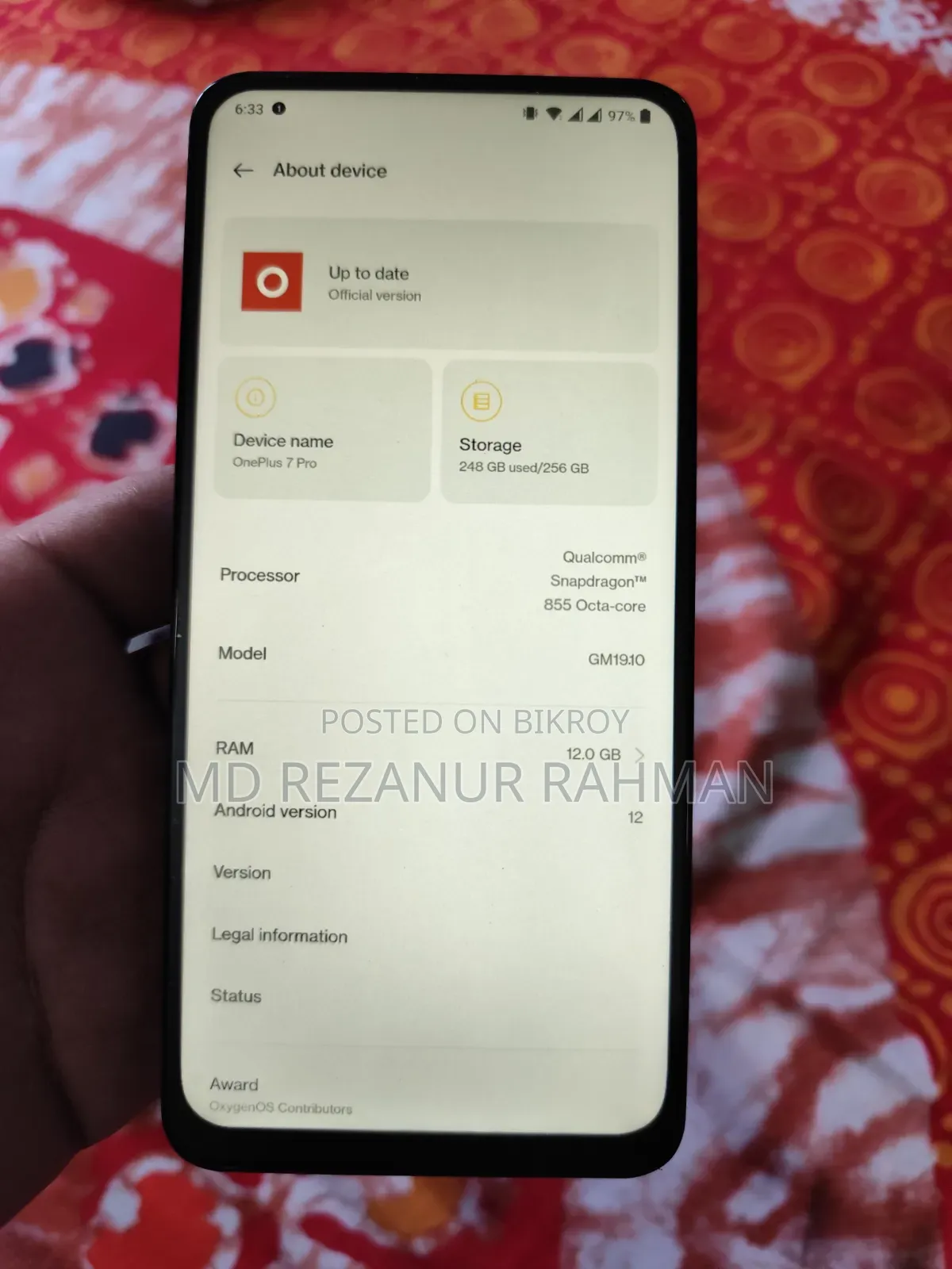 OnePlus 7 Pro 256 GB Blue