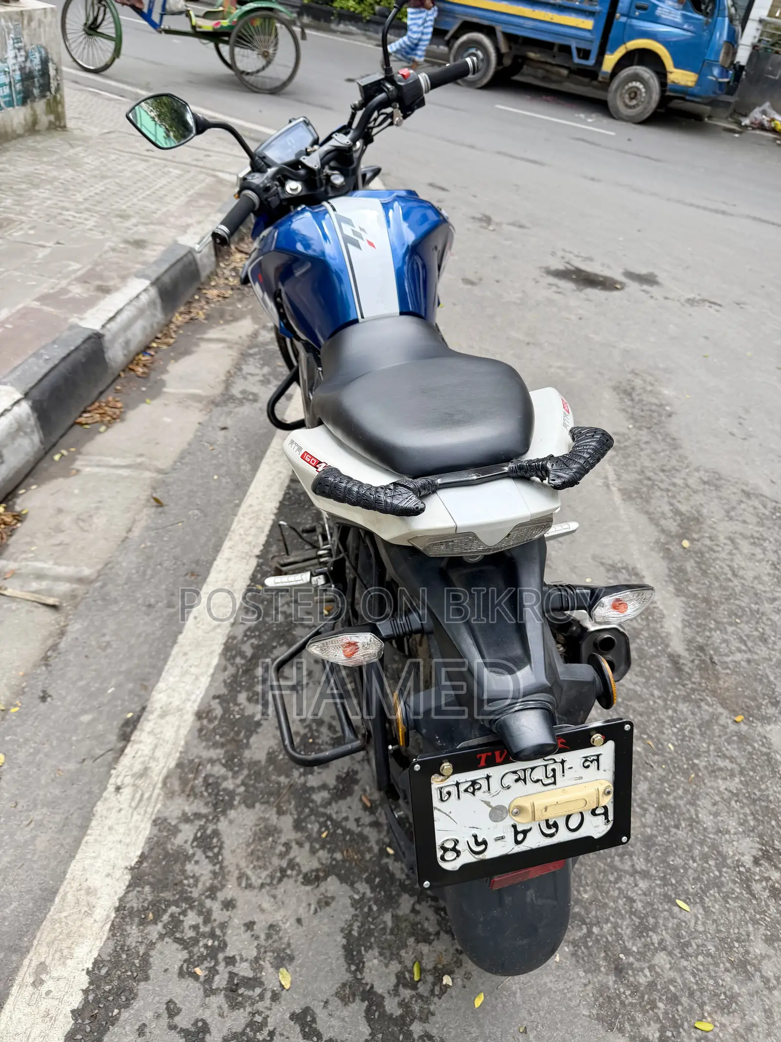 টিভিএস আপাচে আরটিআর ১৬০ ৪ভি ২০২০ নীল