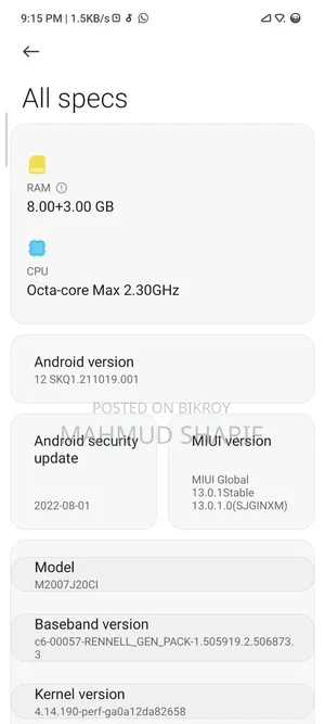 Xiaomi Poco X3 128 GB Blue