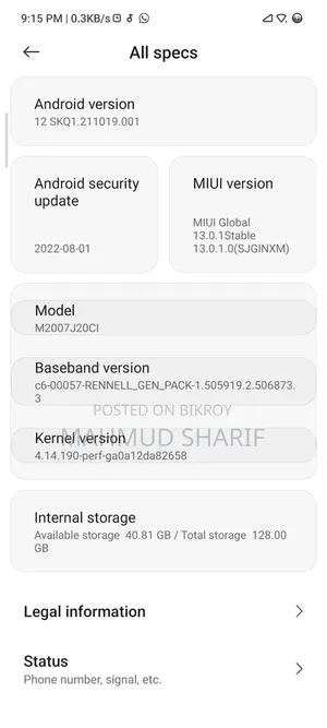 Xiaomi Poco X3 128 GB Blue