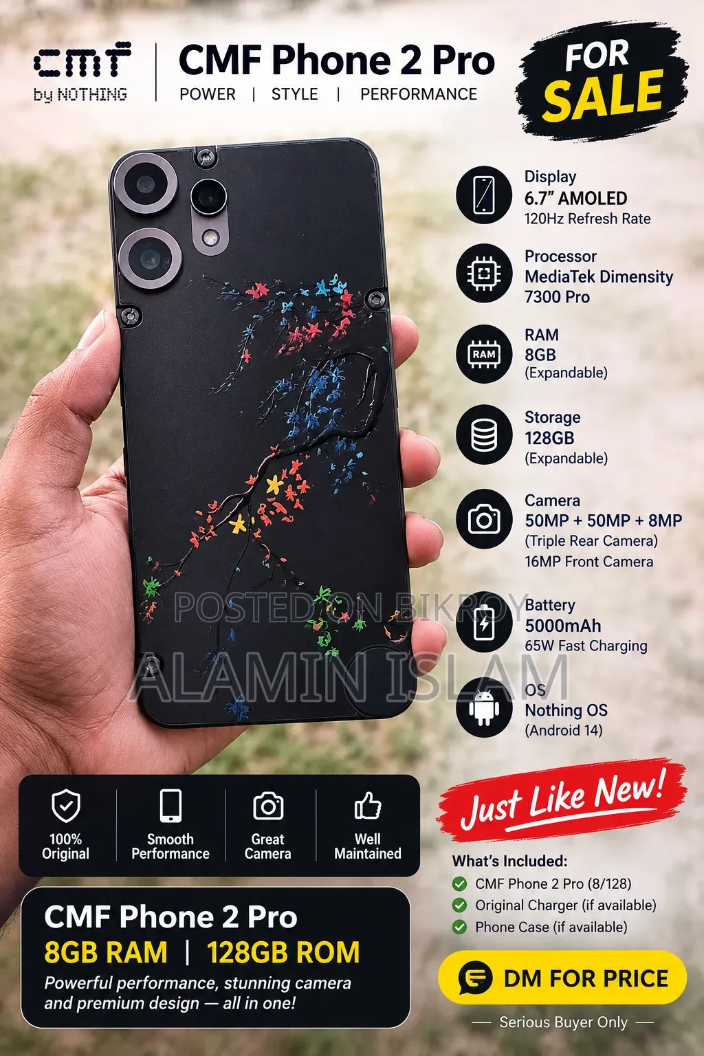 Nothing Phone CMF Phone 2 Pro 128 GB Black