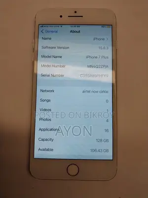 New Apple iPhone 7 Plus 128 GB Silver