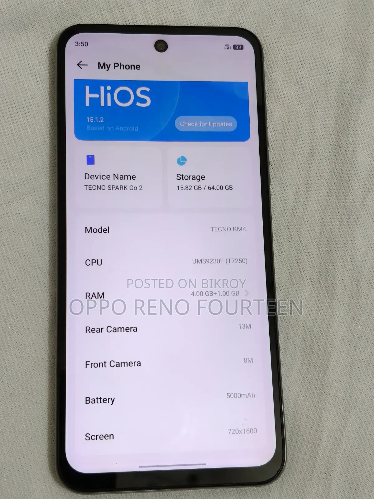 Tecno Spark Go 2 64 GB Green