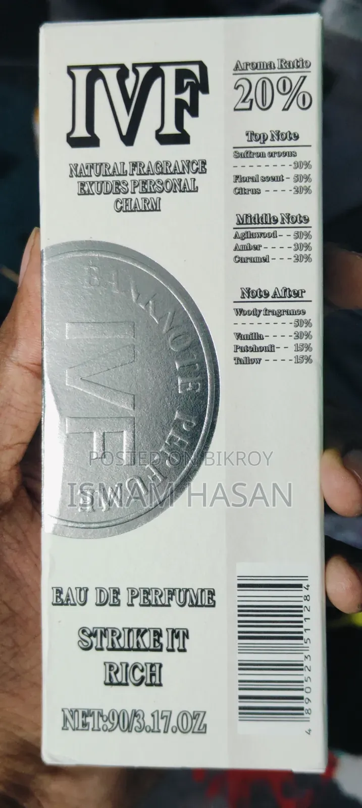 আমদানি করা আইভিএফ "স্ট্রাইক ইট রিচ" ইডিপি পারফিউম (৯০ মিলি) - কাতার থেকে