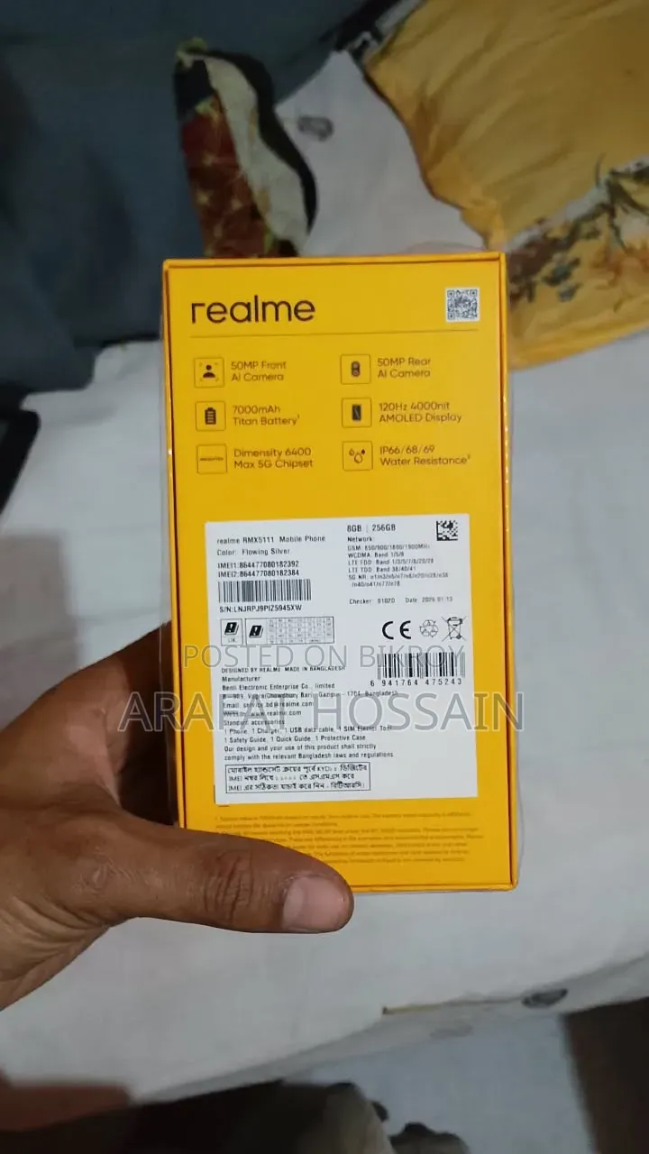 New Realme 15T 256 GB Silver