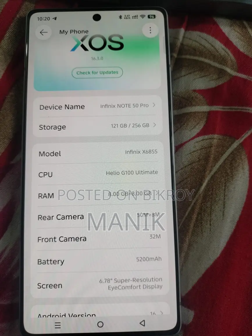 Infinix Note 50 Pro 256 GB Silver