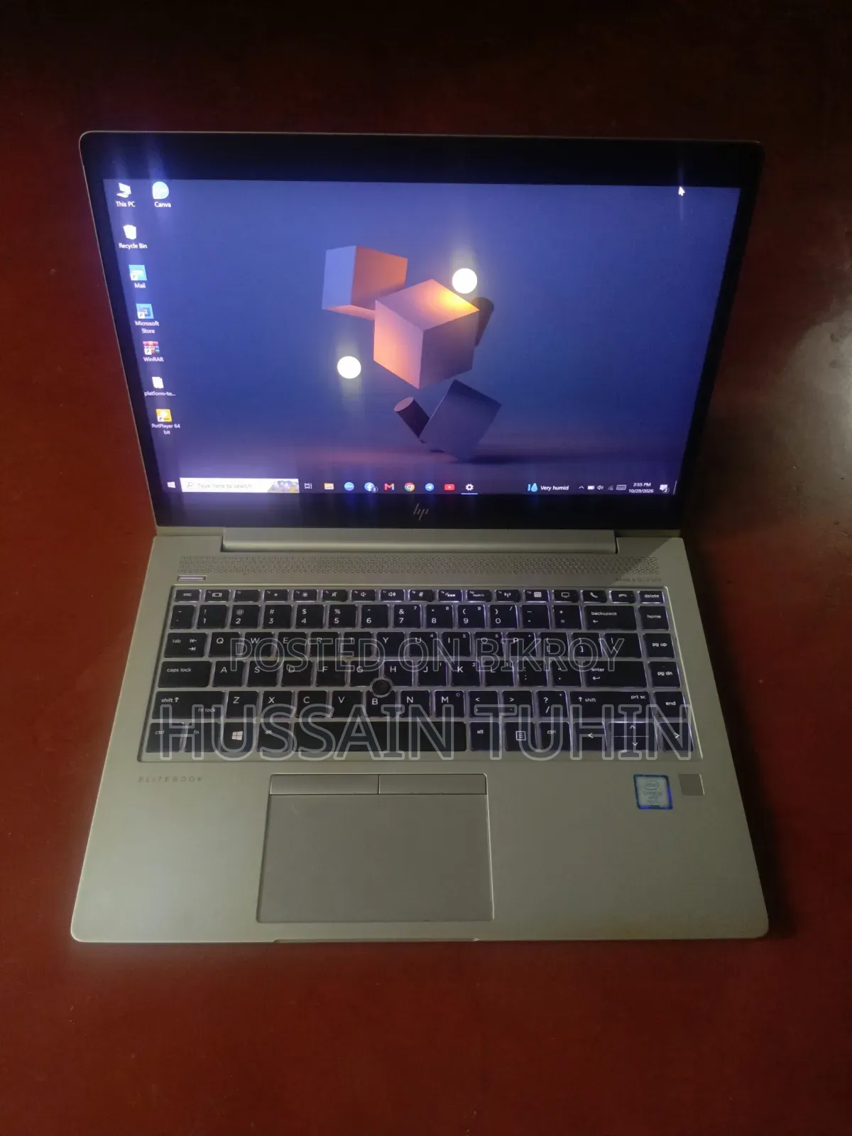 ল্যাপটপ HP EliteBook 840 G5 8GB ইন্টেল কোর i5 SSD 128GB
