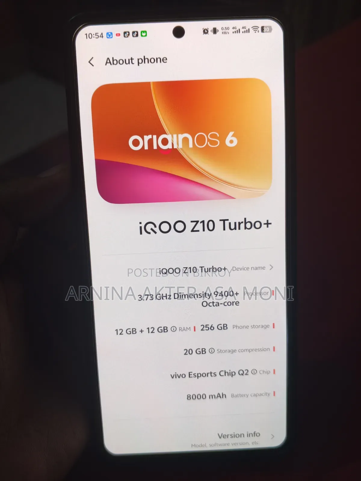iQOO Z10 256 GB White
