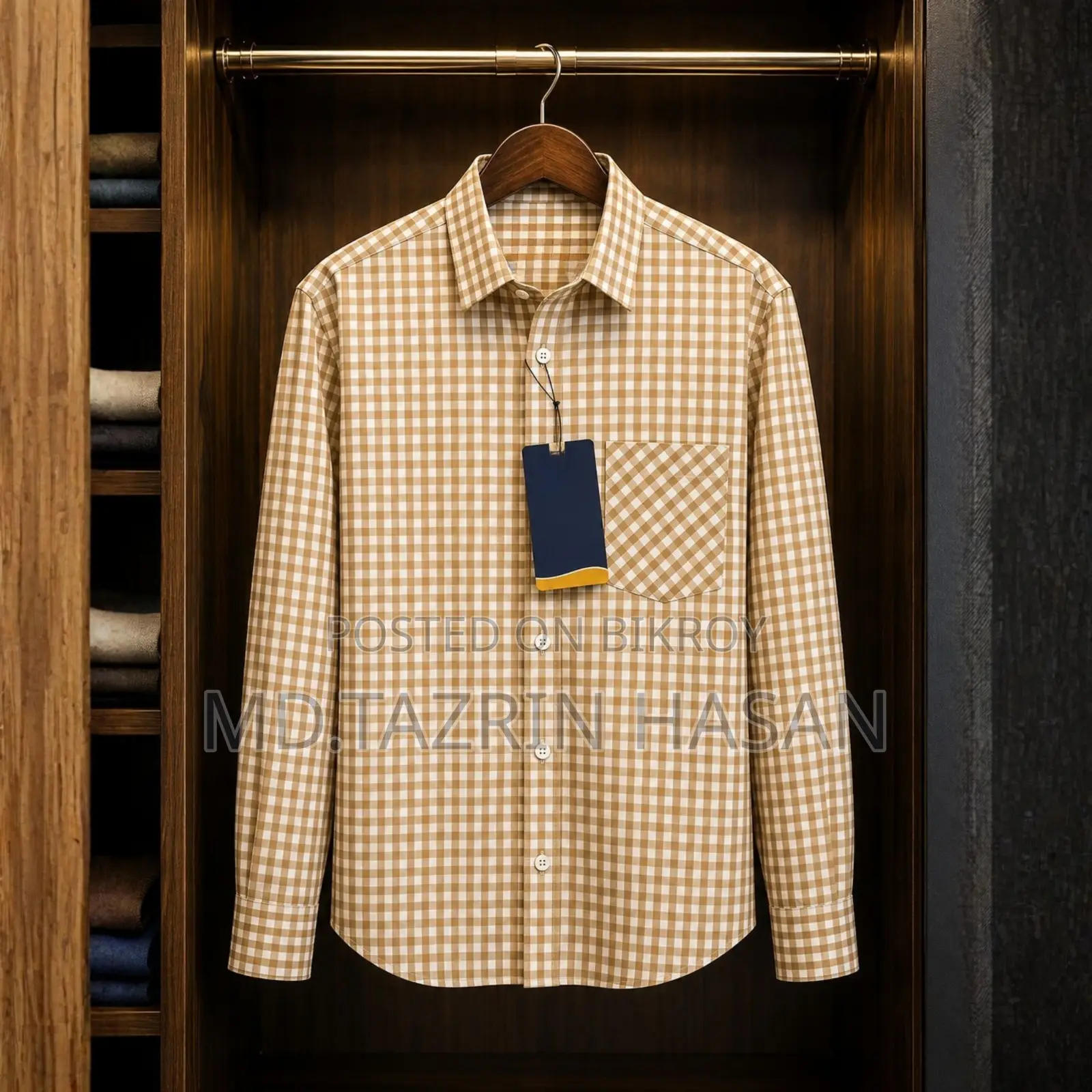 Formal Official Cotton Check Shirt