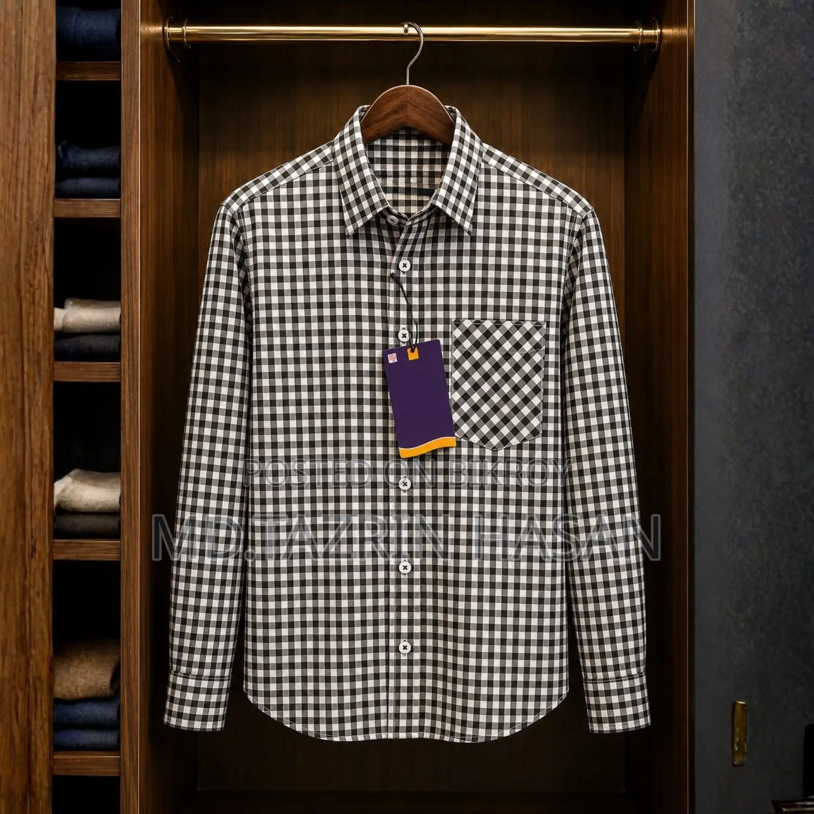 Formal Official Cotton Check Shirt