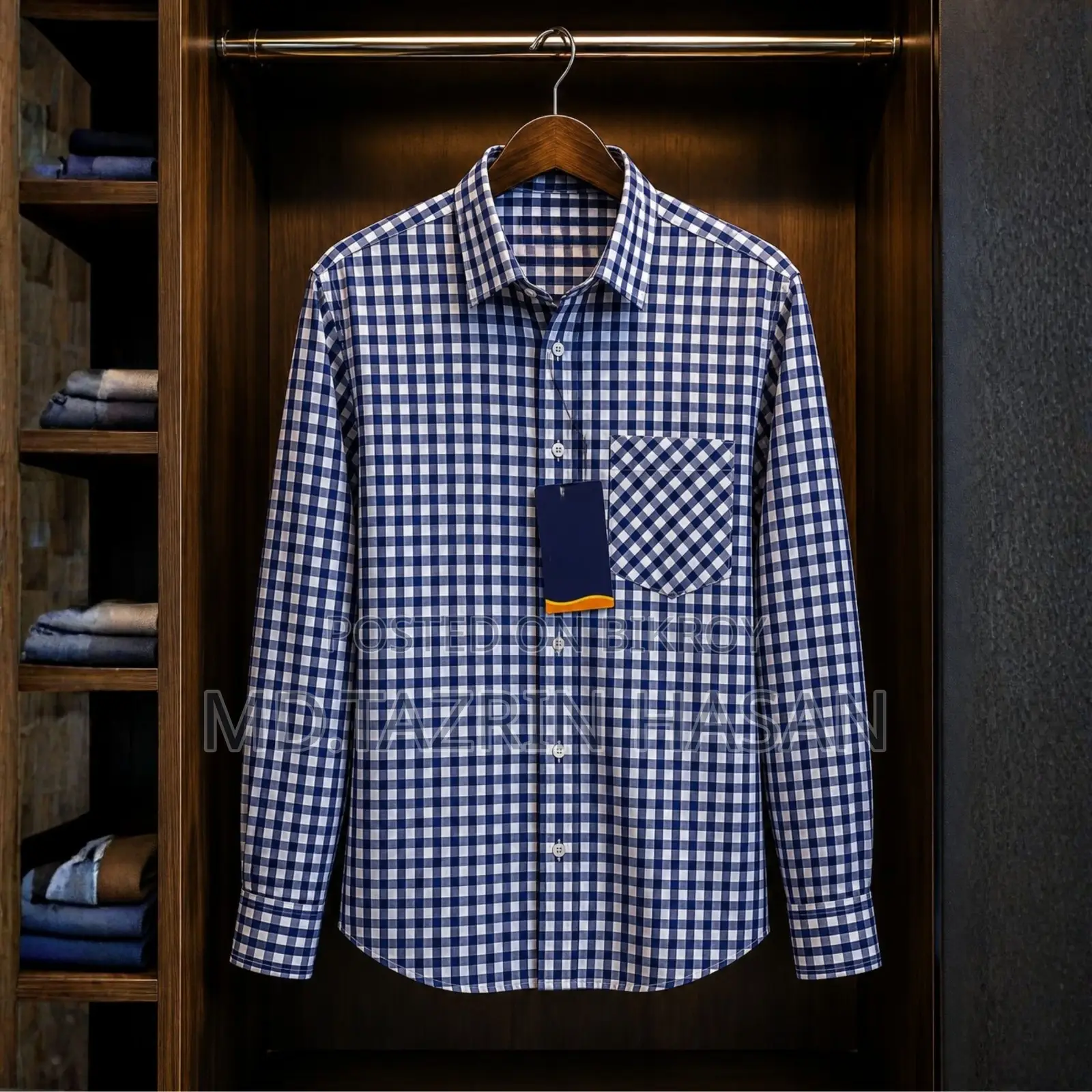 Formal Official Cotton Check Shirt