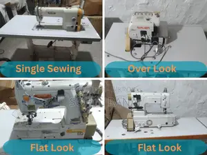 3 Siruba Industrial Machines (Single Needle, Overlock & Flatlock)
