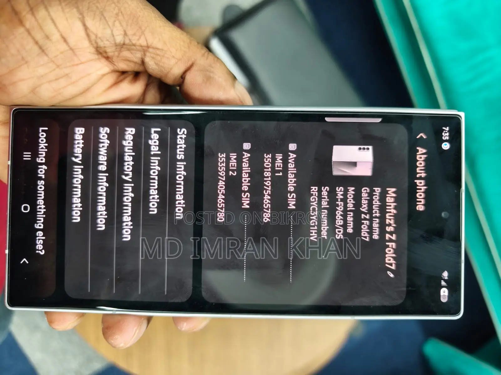 Samsung Galaxy Z Fold7 256 GB Silver