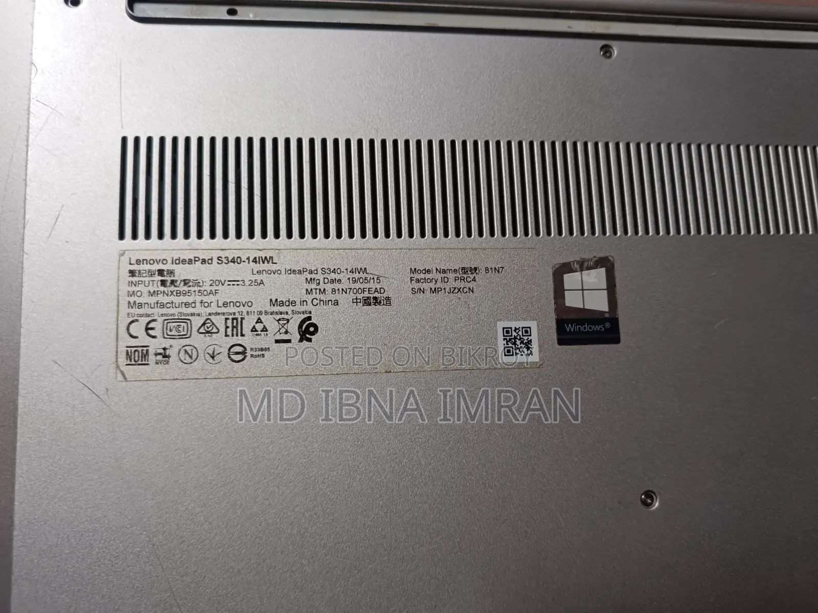 Laptop Lenovo IdeaPad S340 8GB Intel Core i3 HDD+SSD 1T