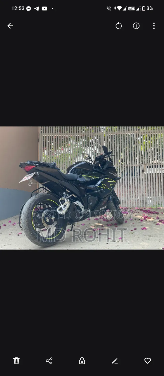 Suzuki Gixxer SF 2025 Black