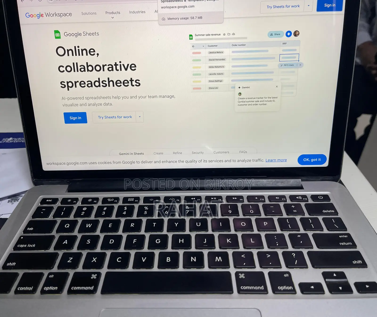 Laptop Apple MacBook Pro 2017 8GB Intel Core i5 SSD 256GB