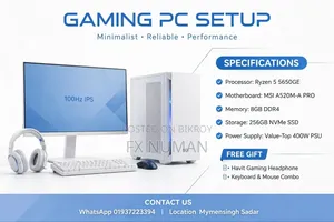 Desktop Computer MSI model 8GB AMD Ryzen 5 SSD 256GB