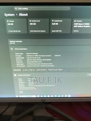 Desktop Computer 8GB AMD Ryzen 5 SSD 256GB