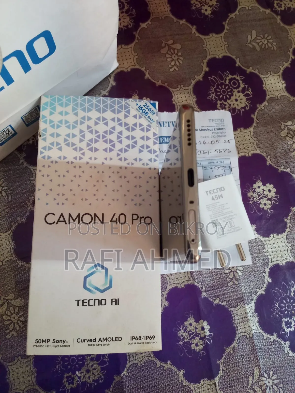 Tecno Camon 40 Pro 4G 256 GB Gray