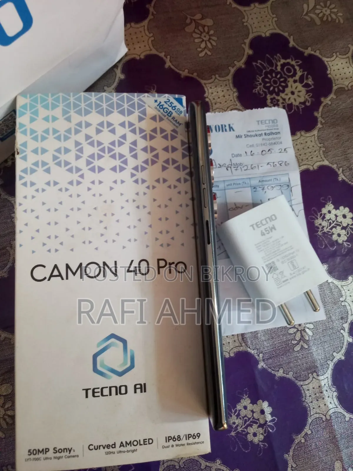 Tecno Camon 40 Pro 4G 256 GB Gray