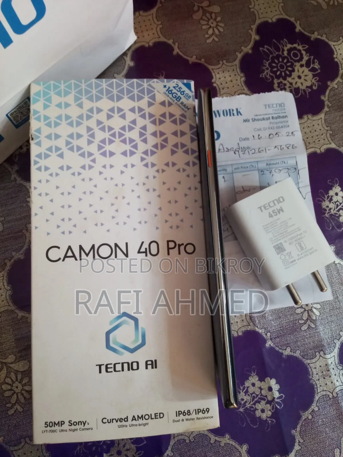 Tecno Camon 40 Pro 4G 256 GB Gray