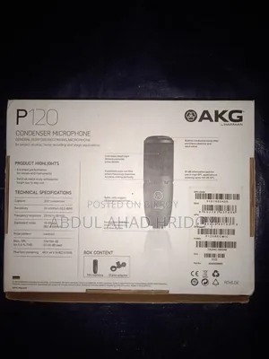 AKG P120 High-Performance Condenser Studio Microphone Fresh