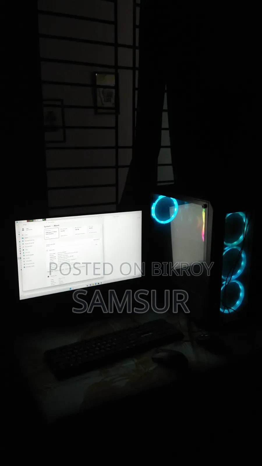 Desktop Computer MSI 16GB AMD Ryzen 7 SSD 1T
