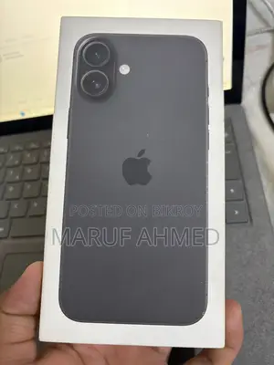 নতুন অ্যাপল আইফোন ১৬ প্লাস ২৫৬ জিবি ব্ল্যাক