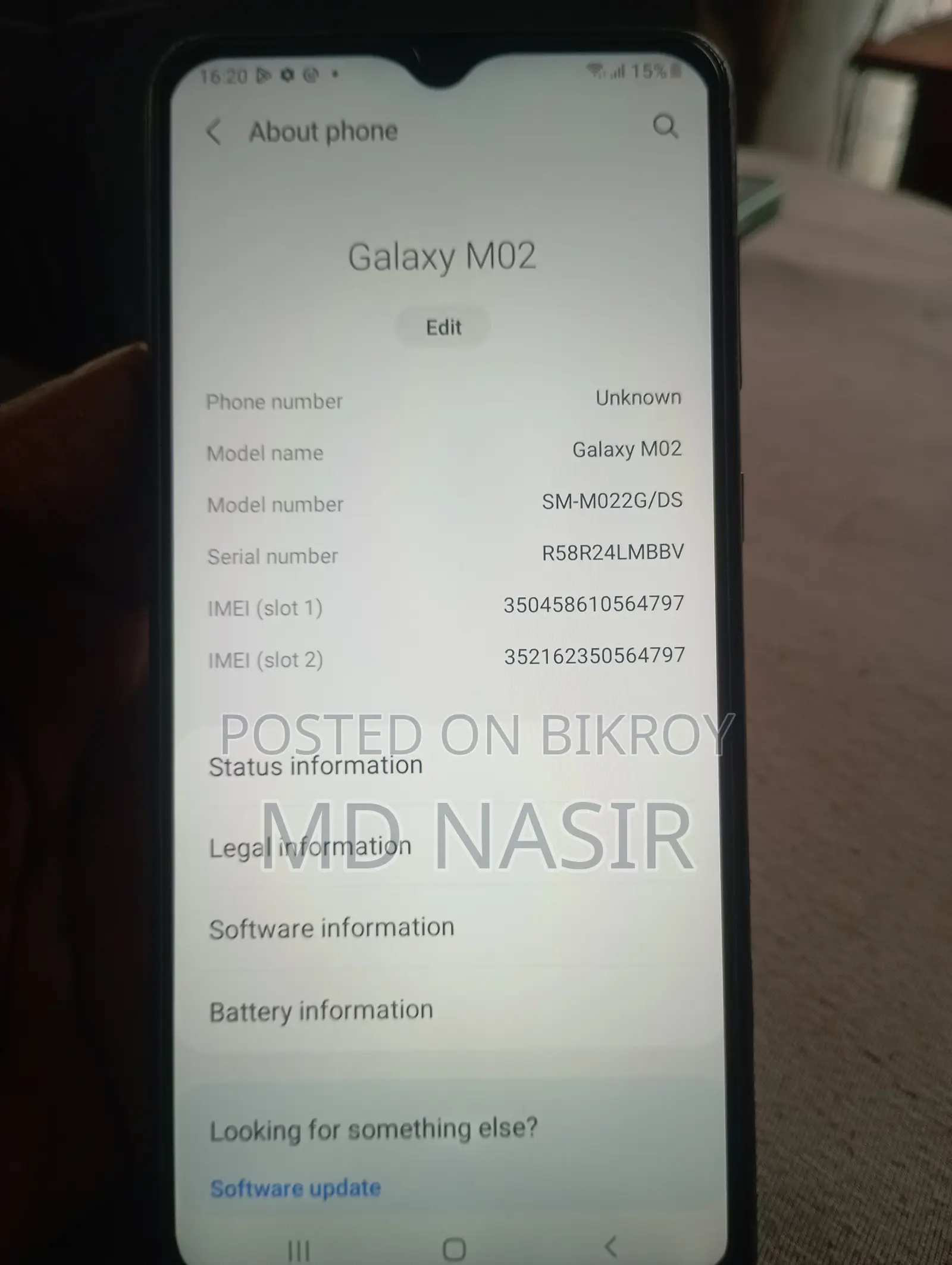 স্যামসাং গ্যালাক্সি এম০২ ৩২ জিবি ব্ল্যাক