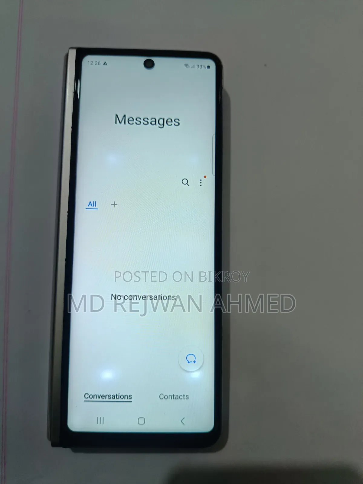 স্যামসাং গ্যালাক্সি জেড ফোল্ড ৩ ৫জি ২৫৬ জিবি সাদা