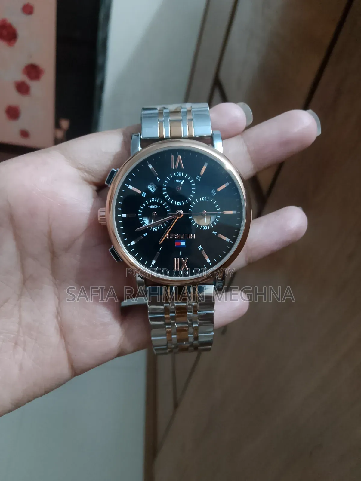 Silver & Rose Golden Colour