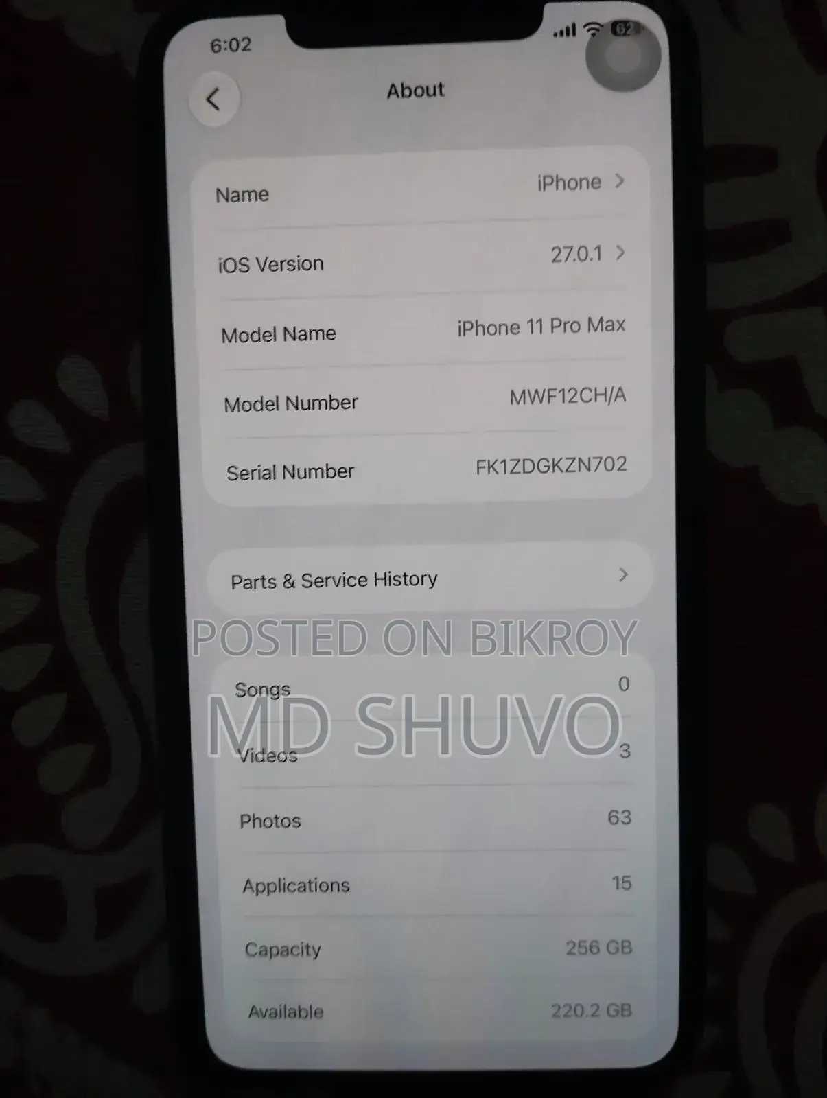 Apple iPhone 11 Pro Max 256 GB Gray