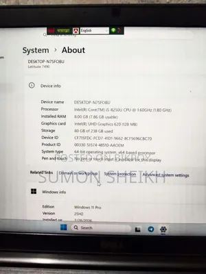 Laptop Dell Latitude 7490 8GB Intel Core i5 SSD 256GB