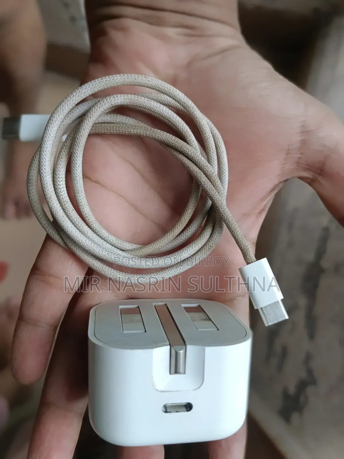 Apple C Port Adapter With Type C to Type C Cable