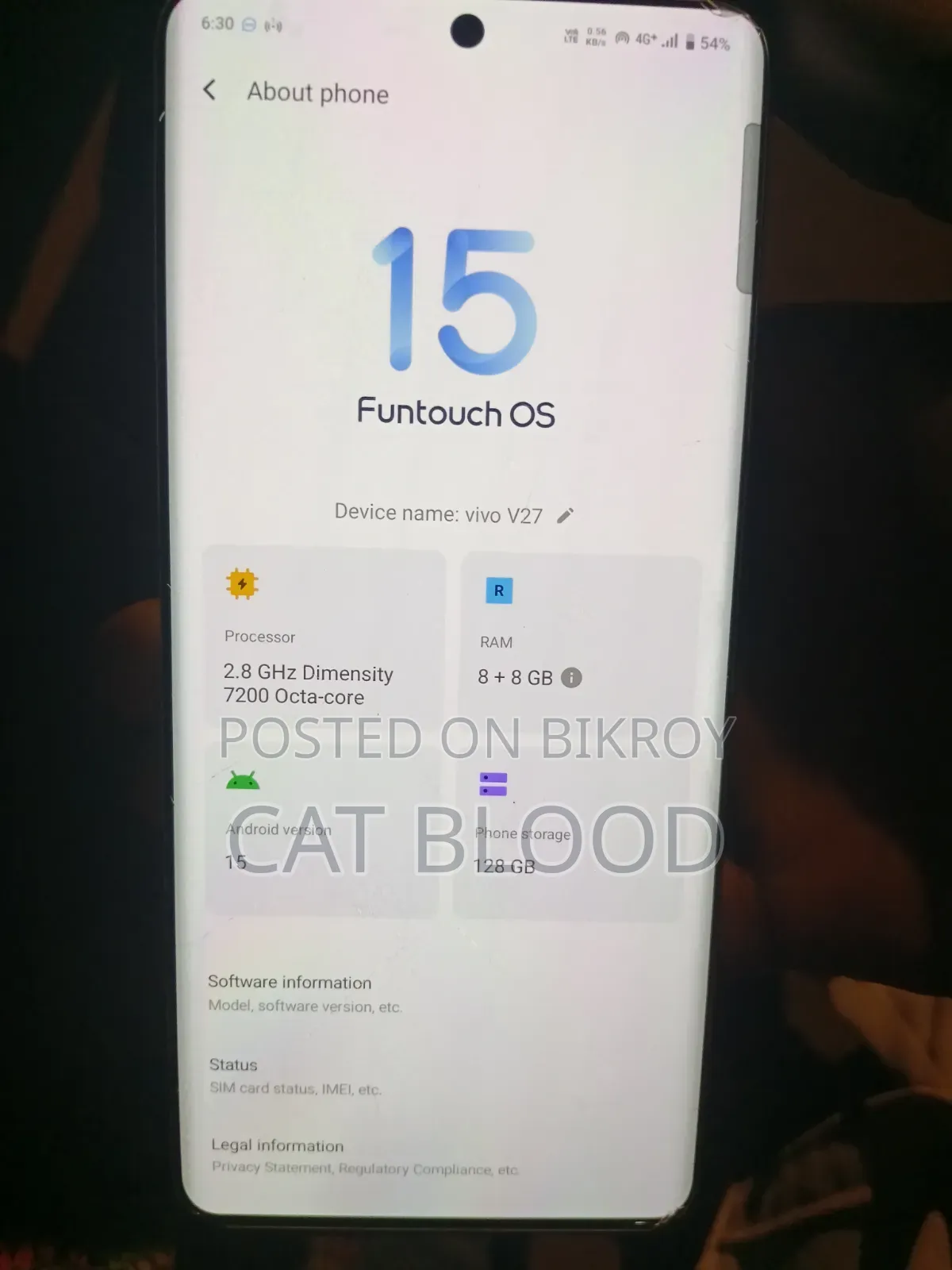 Vivo V27 256 GB Blue