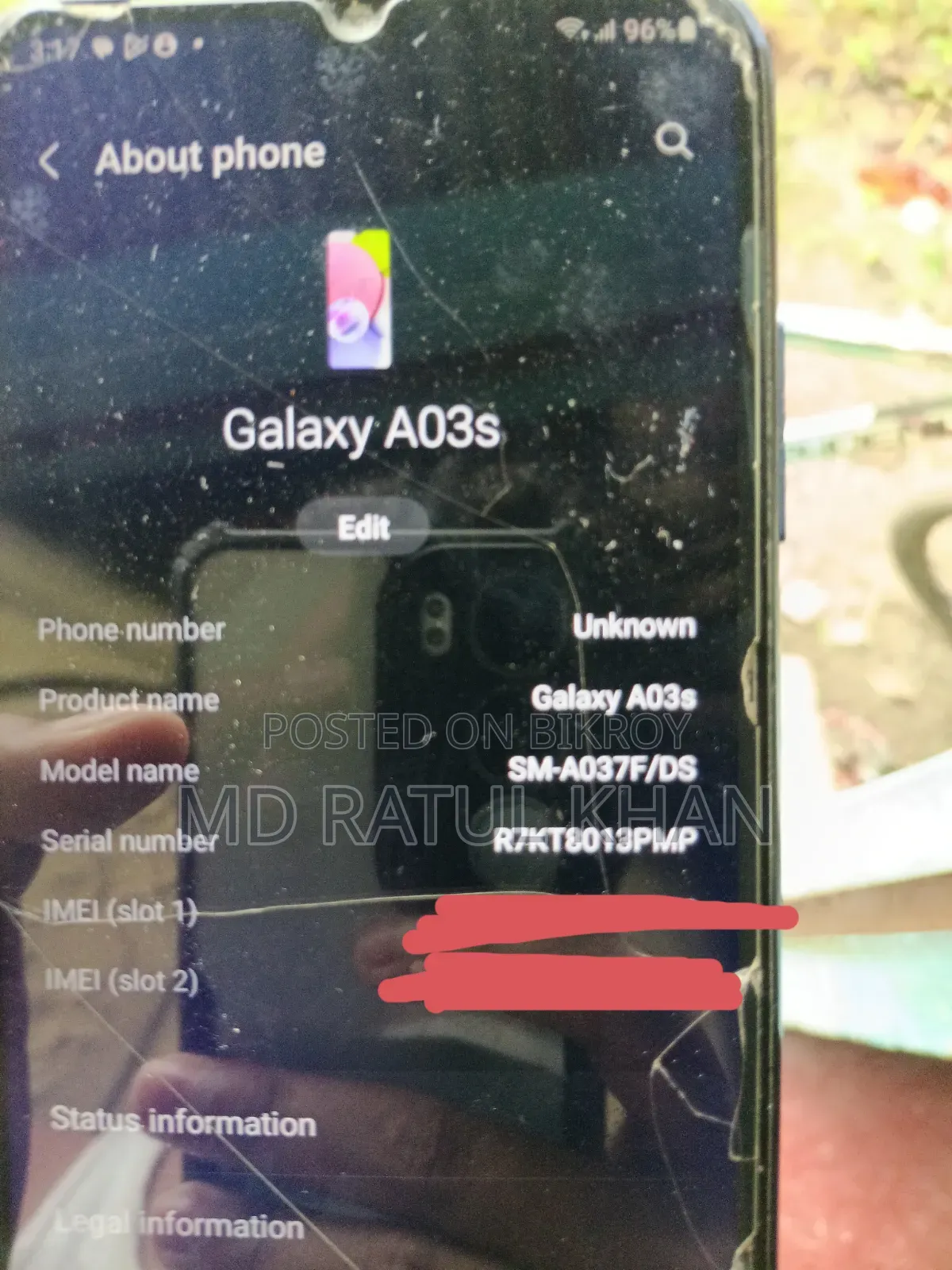 Samsung Galaxy A03s 64 GB Blue