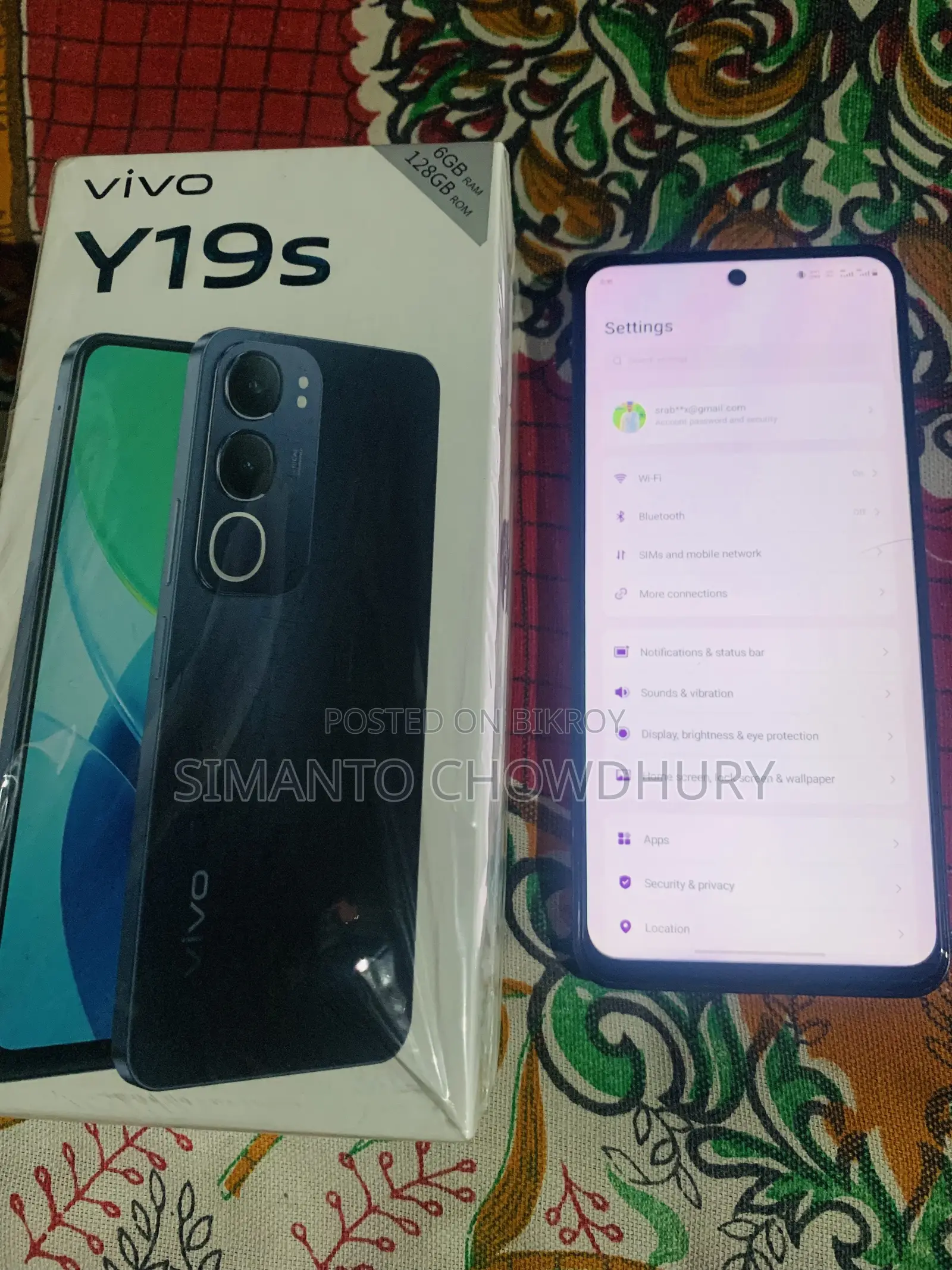 Vivo Y19s 128 GB Black