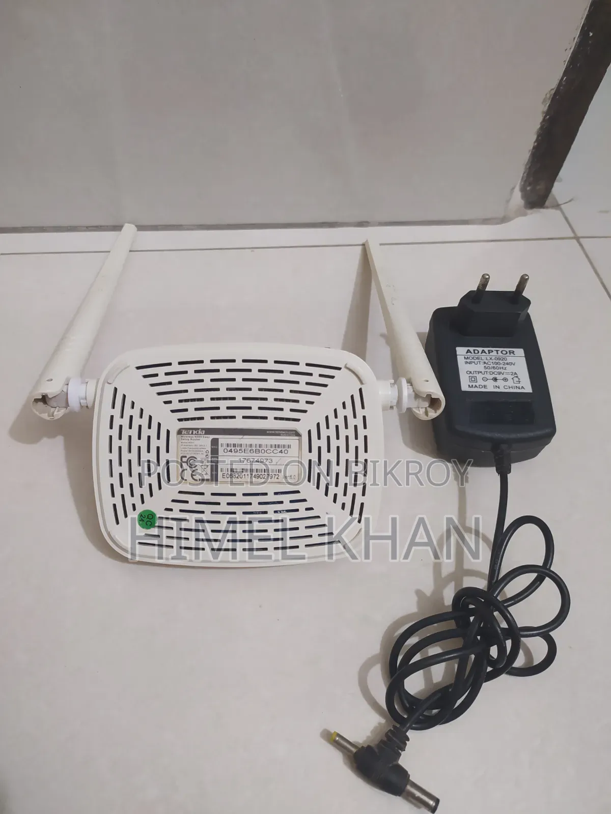 টেন্ডা এন৩০০১ ইজি সেটআপ ওয়াইফাই রাউটার ভালো অবস্থা