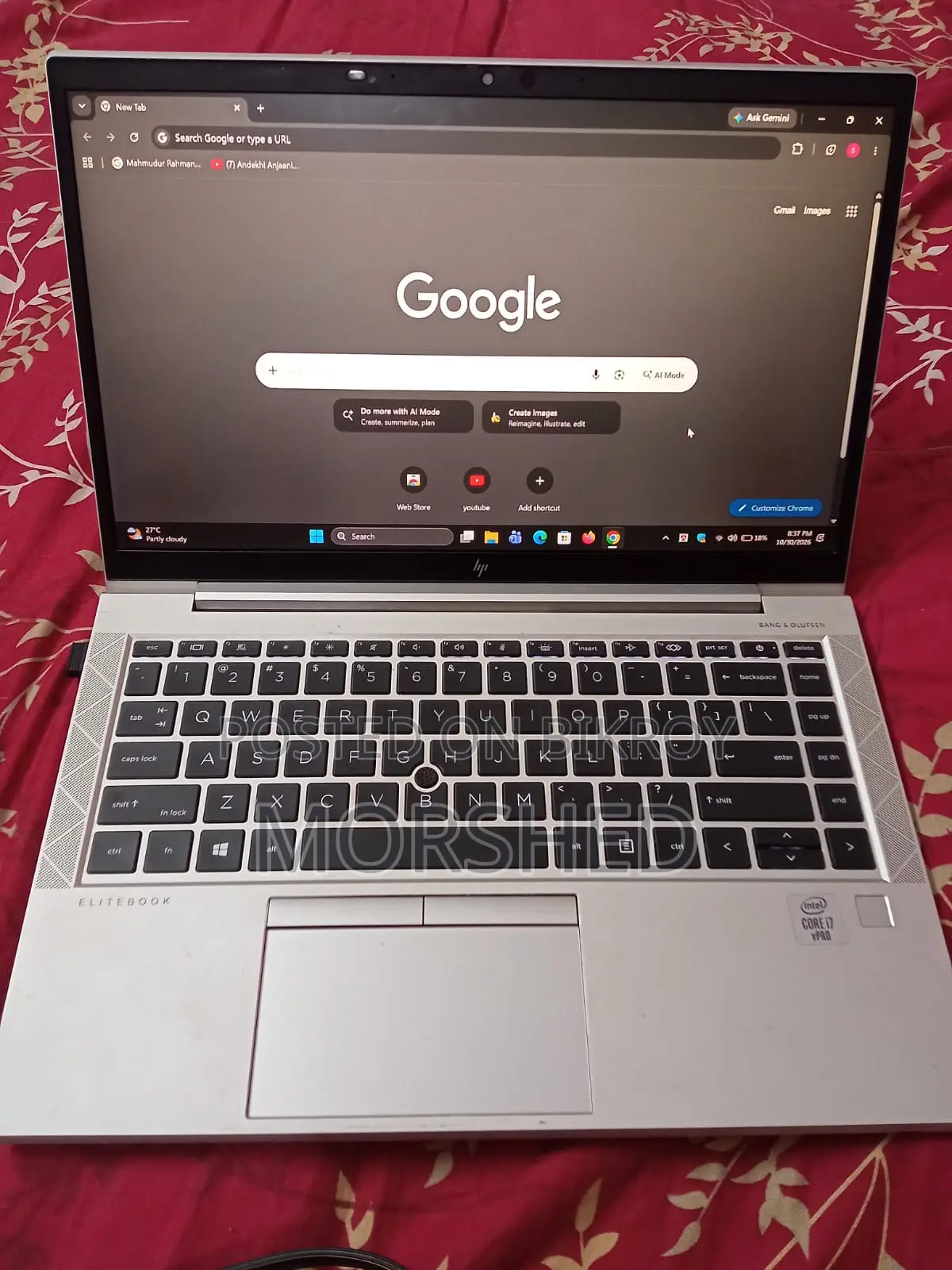 ল্যাপটপ HP EliteBook 840 G7 16GB Intel Core i7 SSD 512GB