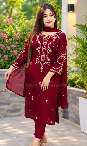 Premium Sequence Embroidery 3 Piece Collection