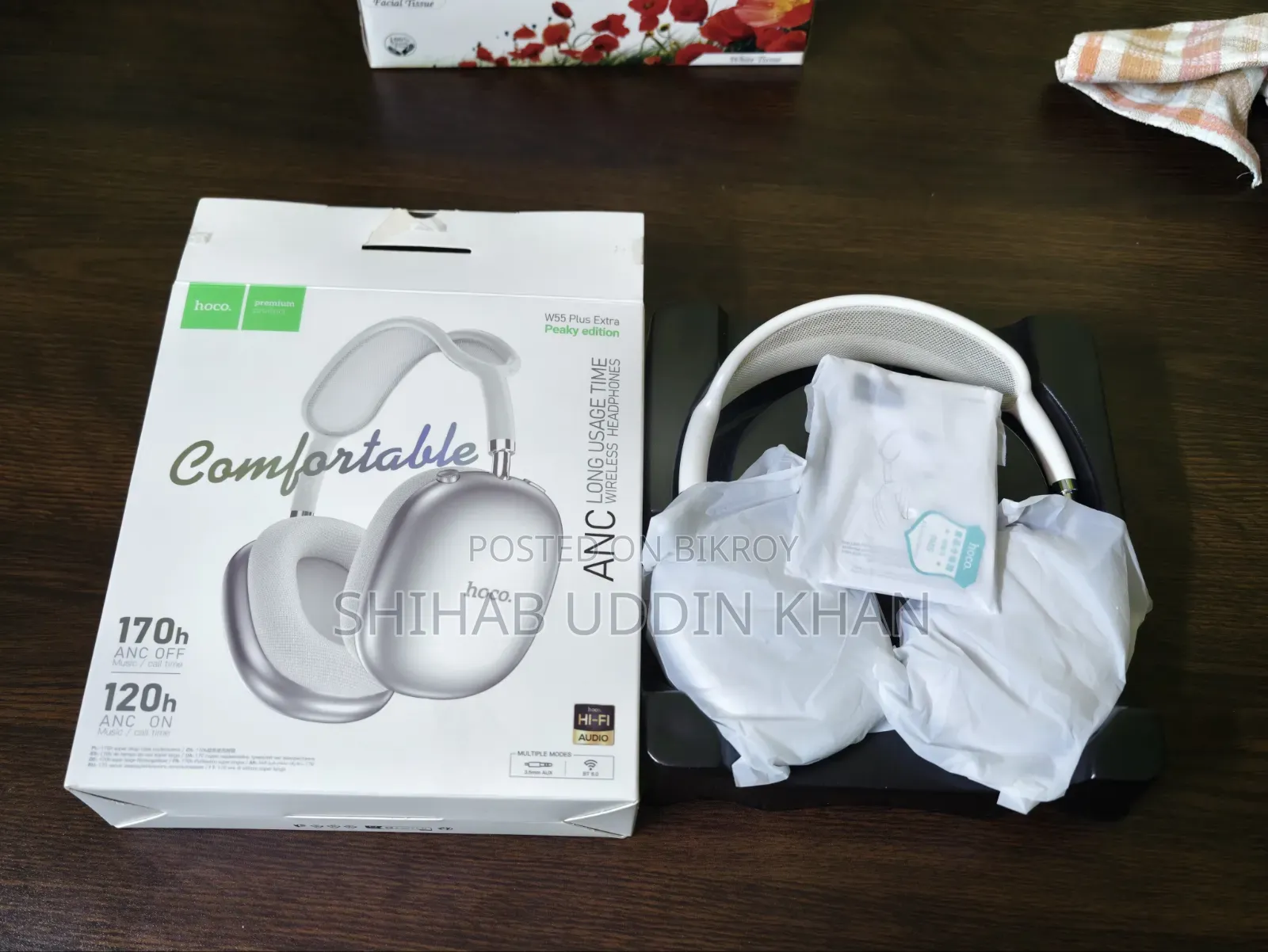 Hoco W55 Plus Bluetooth Headphone Used