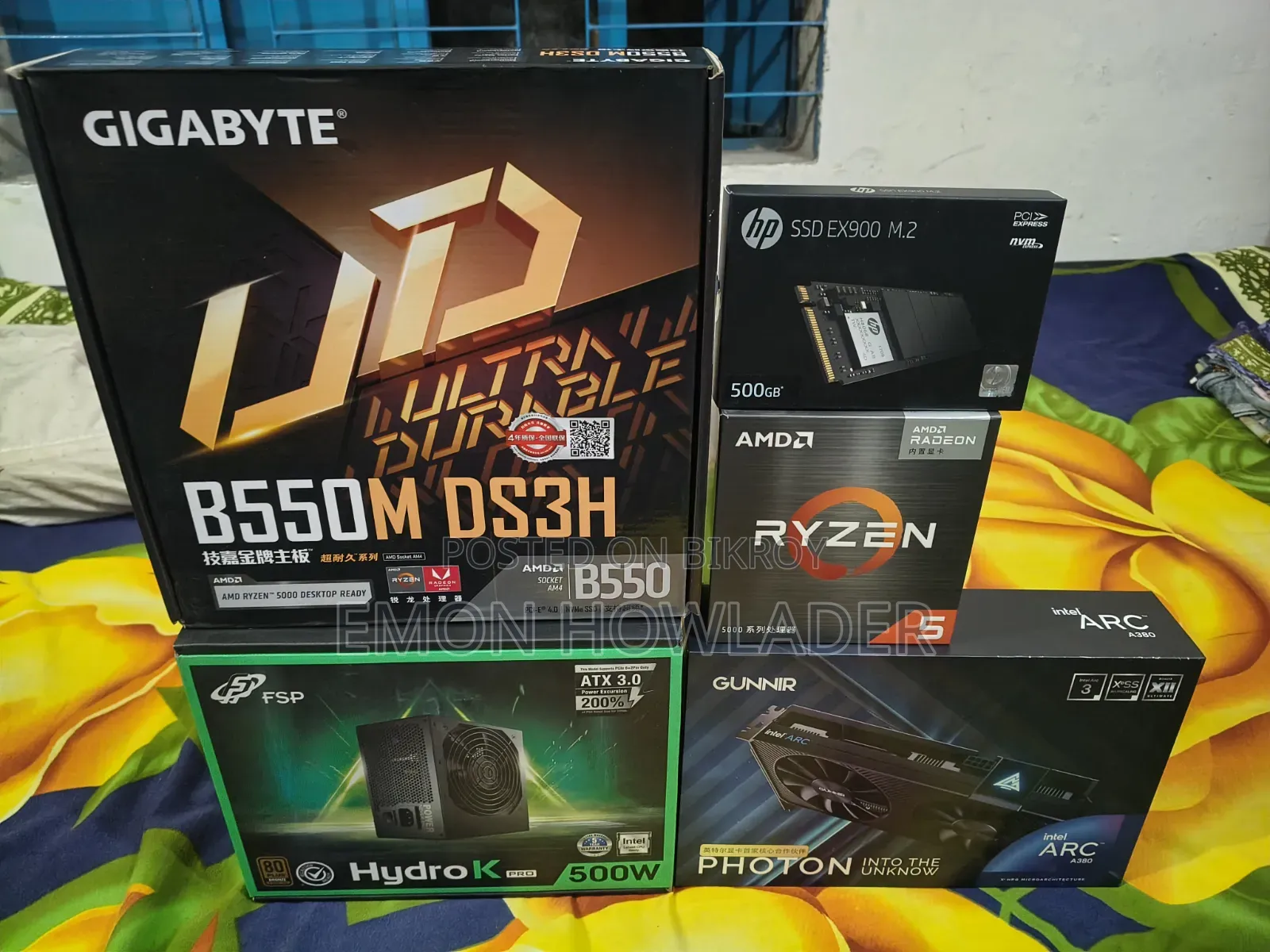 Desktop Computer 8GB AMD Ryzen 5 SSD 500GB